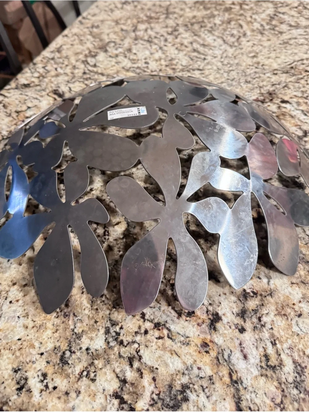 IKEA Silver Floral Metal Wall Sculpture
